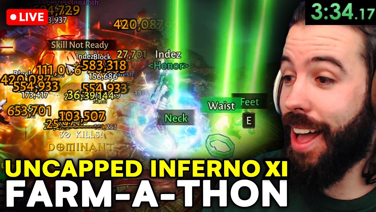 🔴LIVE: Stream ONLY Ends When I Farm EVERY Set Item! (Giveaways)