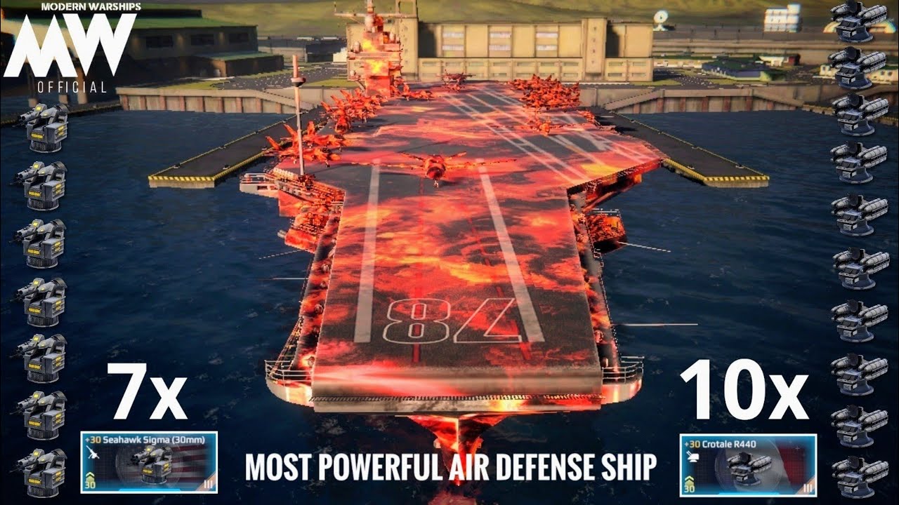 Bruh Not a joke - 17x Slots make most powerful Air defence ship - Modern Warships