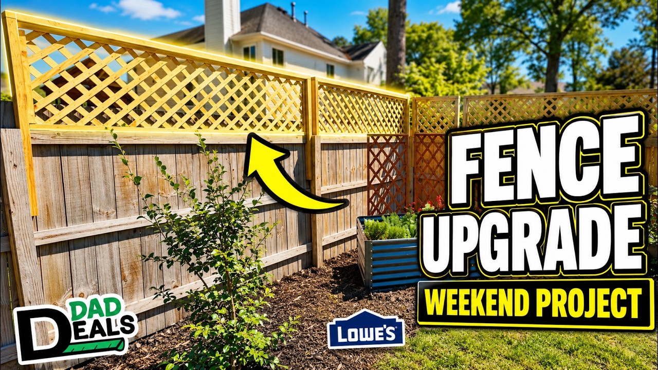 DIY Privacy Lattice Screen + Corner Raised Garden | Lowe's Weekend Project