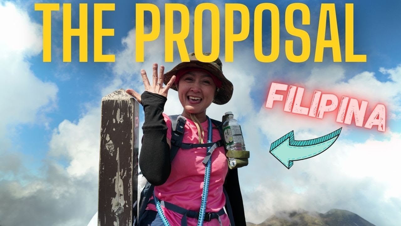 I proposed to Filipina at the top of highest mountain in Kyushu / Japan