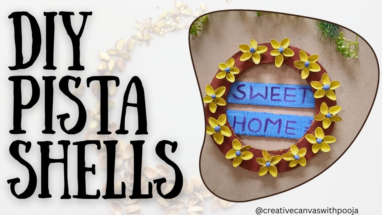 Easy Wall Hanging Crafts using Pistashells 🤩|Home decoration ideas|Best Out Of Waste craft #diy