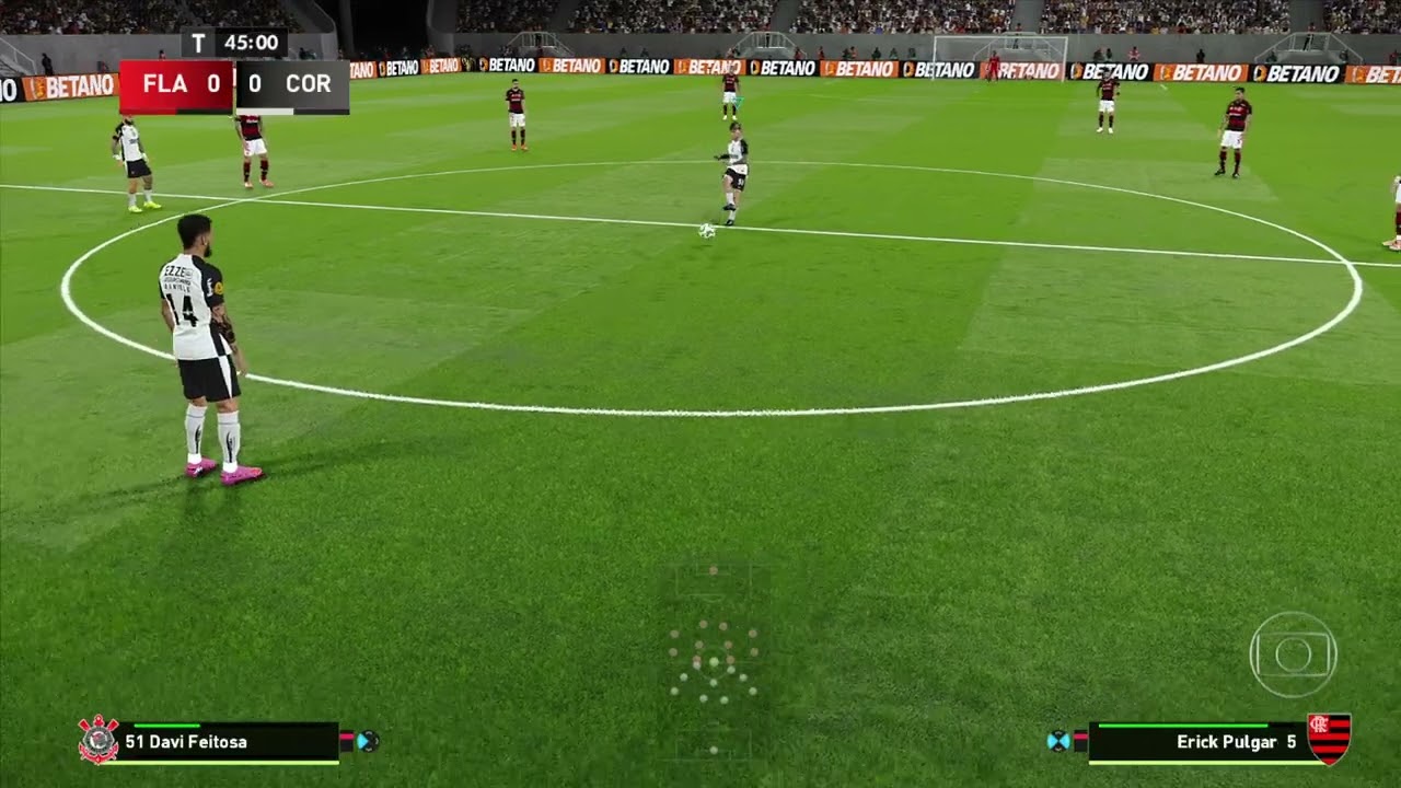 MODO CARREIRA NOVO, PRIMEIRA PARTIDA PELO CORINTHIANS E CONTRA O FLAMENGO NA SUPERCOPA