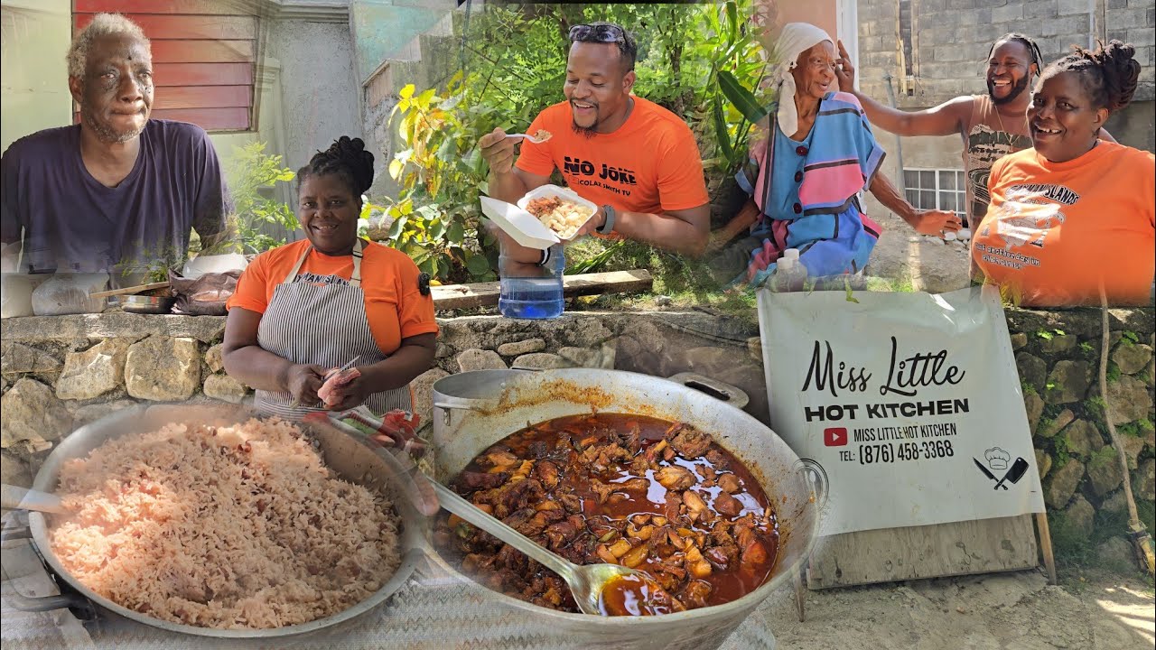 After a week break we are back on the road feeding the elderly | stew chicken W rice & peas