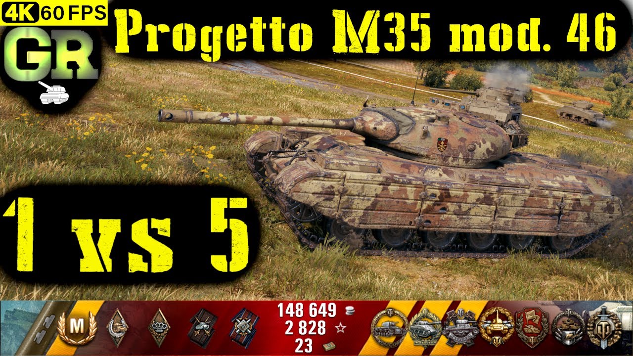 World of Tanks Progetto M35 mod 46 Replay - 9 Kills 5.5K DMG(Patch 1.4.1)