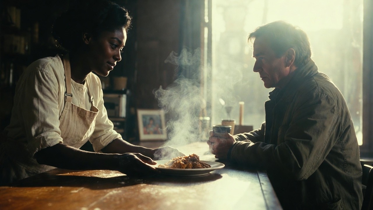 She Gave her Last Warm Meal  to a Stranger... She Had No Idea He Was the City Boss
