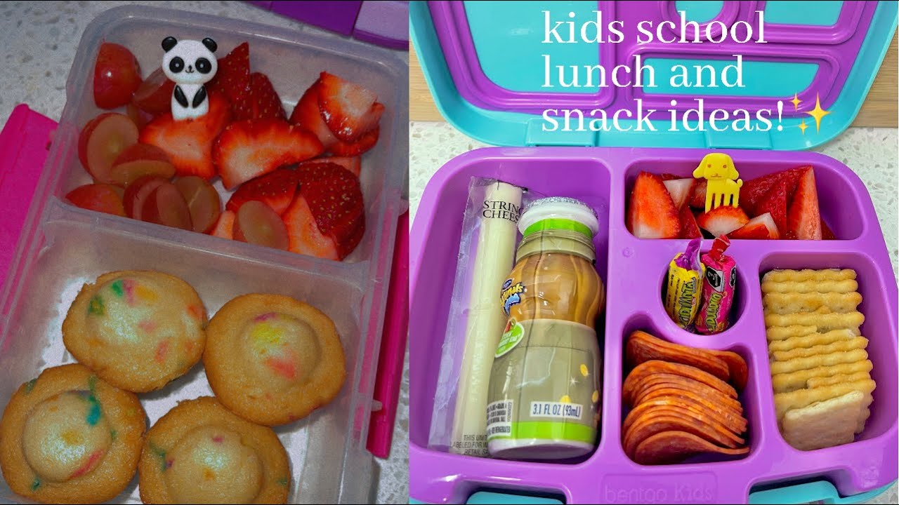 2021| Kids School Lunch & Snack Ideas | & What they ate! (Kindergarten & 3rd Grade) #bentgo