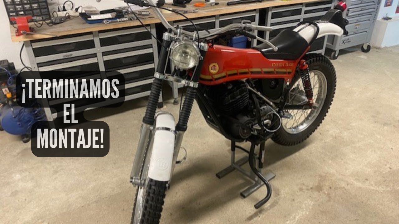 Capítulo 13.✅  Montamos las RUEDAS, la CADENA y ULTIMOS ajustes! Proyecto Montesa Cota 348.