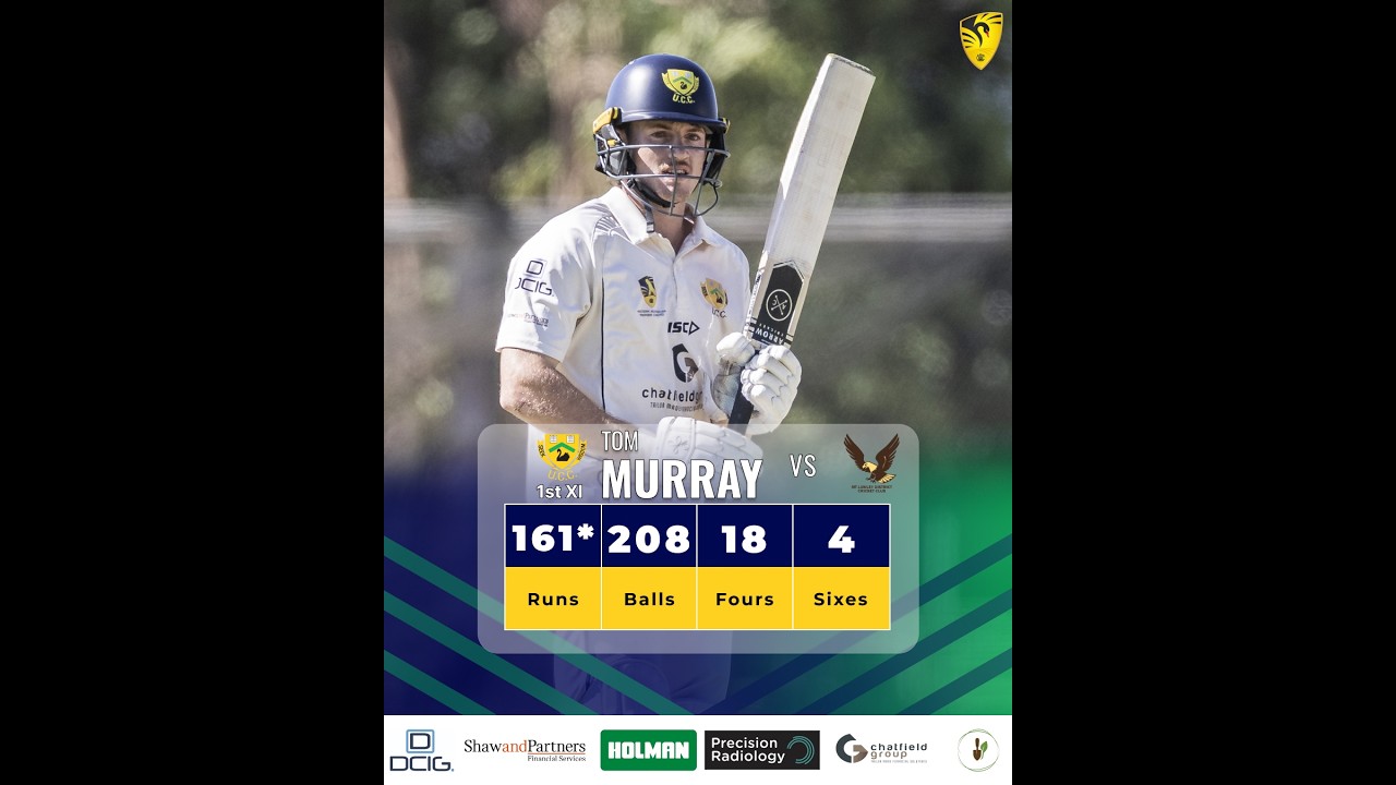 Tom Murray - 161* Runs (Highlights) - Round 15 1st Grade vs Mt Lawley 2025-26