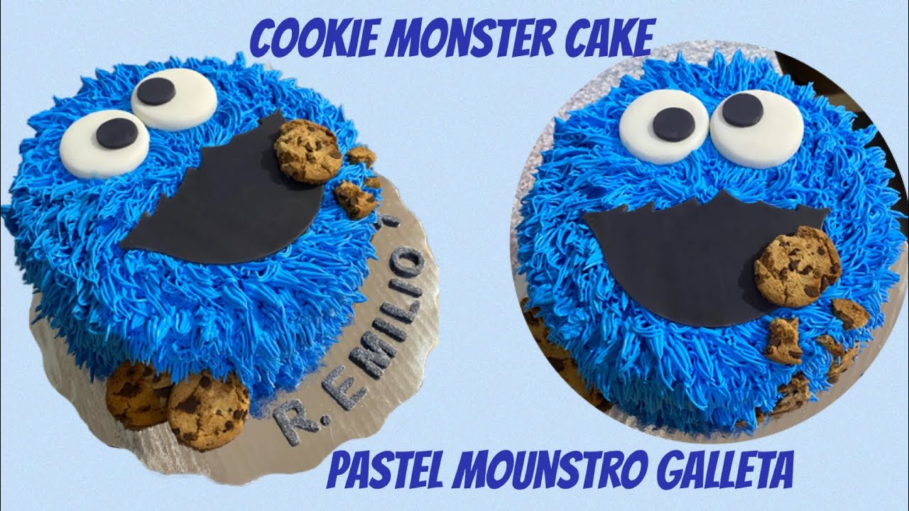 Pastel Mounstro Galleta- Cookie Monster Cake- Ruby’s Sprinkle Cakes
