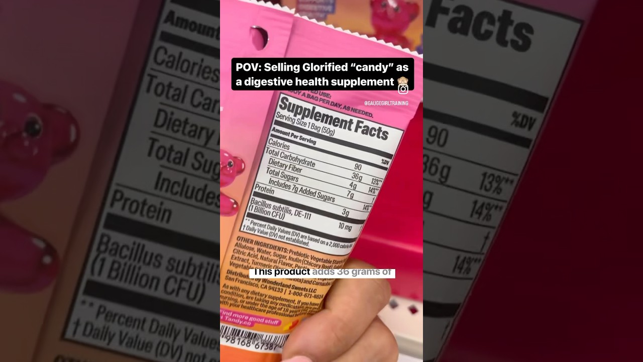 Selling glorified &ldquo;candy&rdquo; as a digestive health supplement 🙈