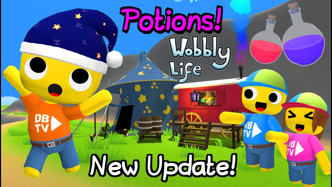NEW UPDATE! & NEW WIZARD POTIONS IN WOBBLY LIFE! 👀