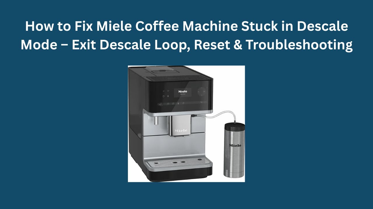 Как исправить проблему с кофемашиной Miele, зависшей в режиме удаления накипи: выход из цикла уда...