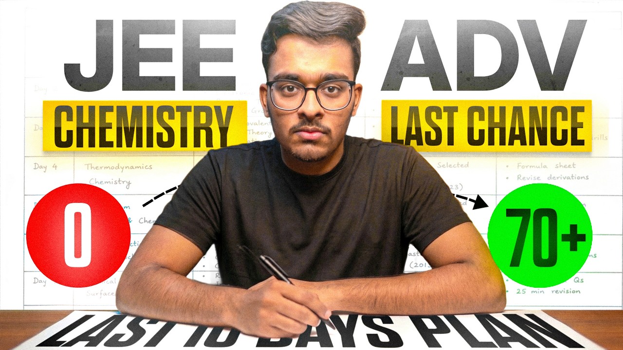 JEE Advanced 2026: Score 70+ in Chemistry | Complete Roadmap