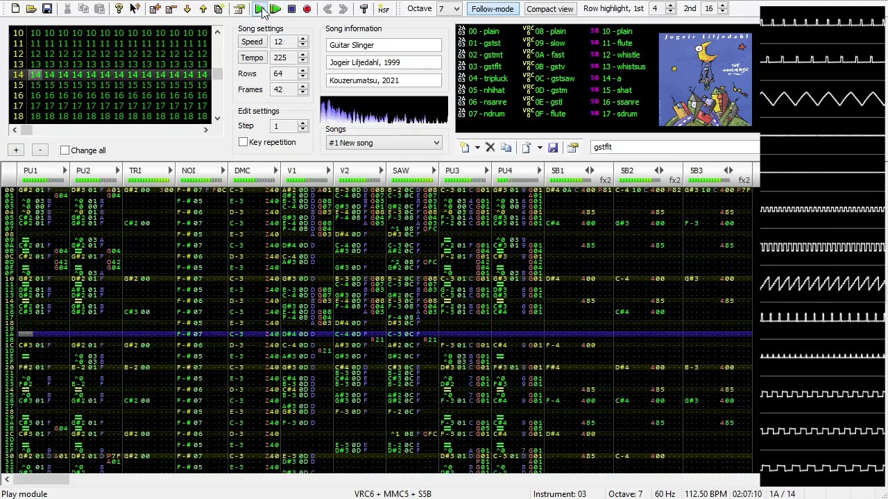 Jogeir Liljedahl - Guitar Slinger [2A03+MMC5+VRC6+S5B 8-bit Famitracker Cover]