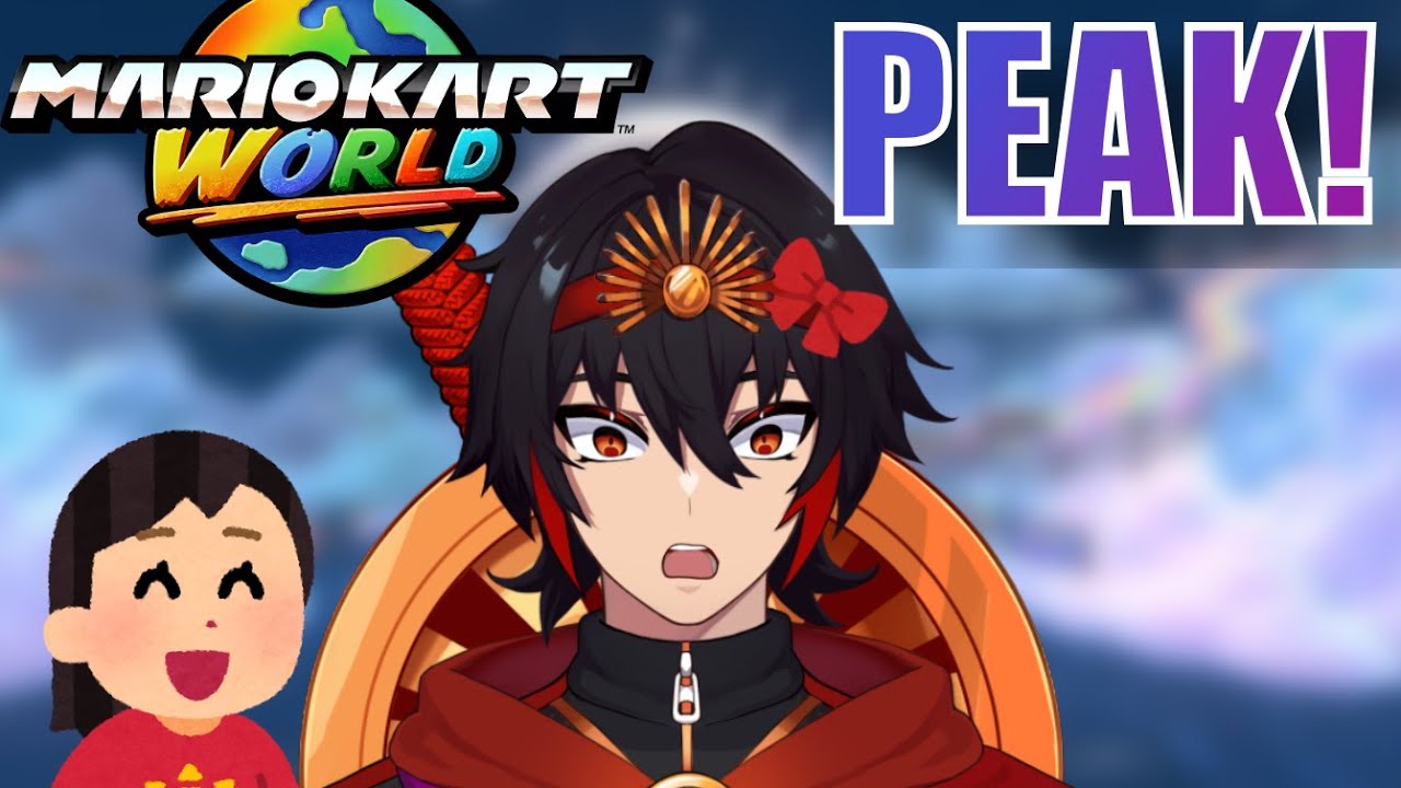 Blind Mario Kart World Rainbow Road Reaction!