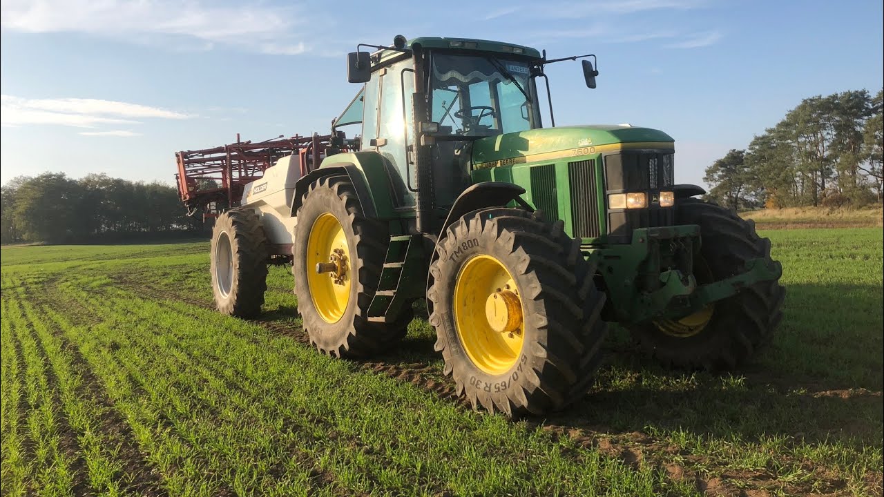 ☑️Oporowe pryskanie na chwasty💦John dere 7600 opryskiwacz holder🚜#dlaciebie