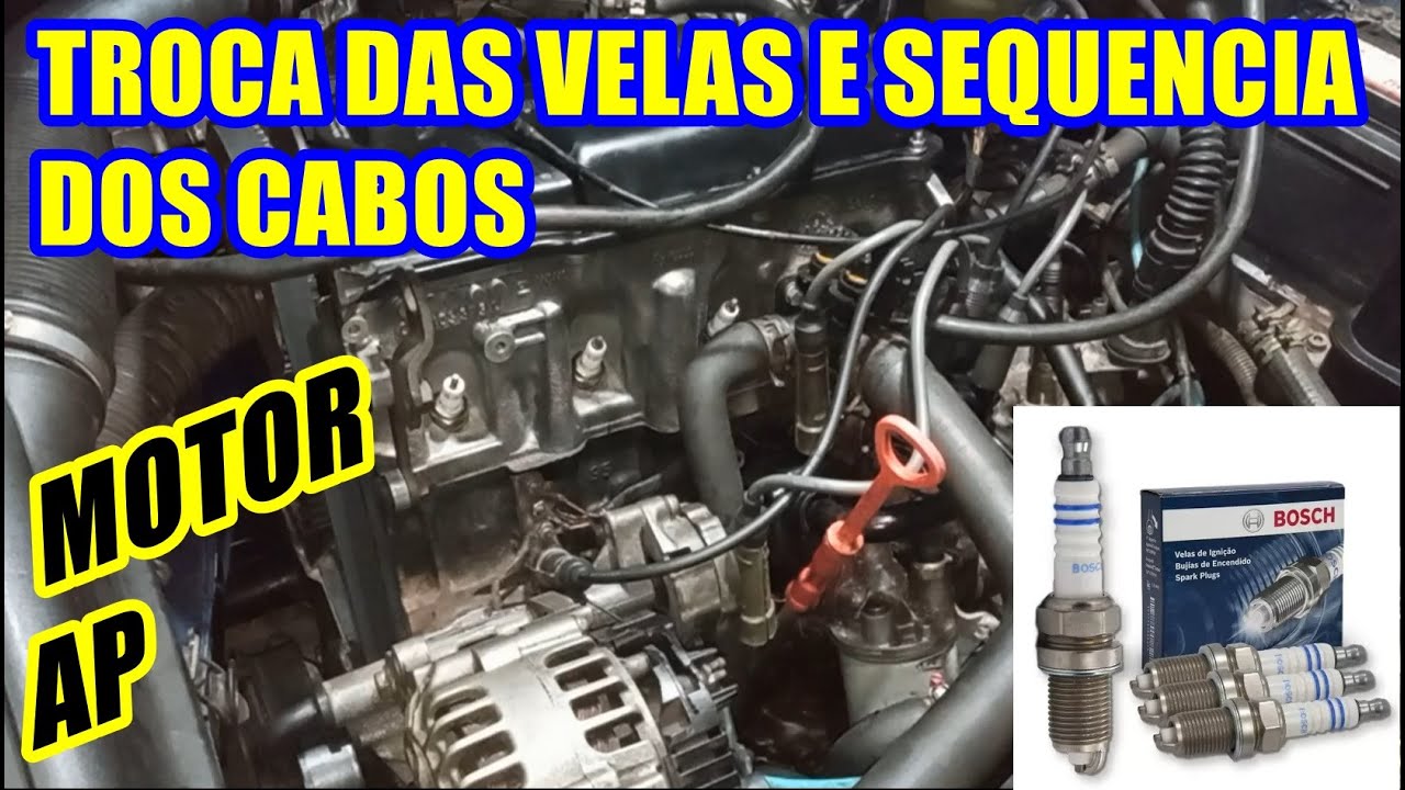 Como Trocar as Velas de Igni&ccedil;&atilde;o, cuidados, dicas e sequencia dos cabos do Motor AP