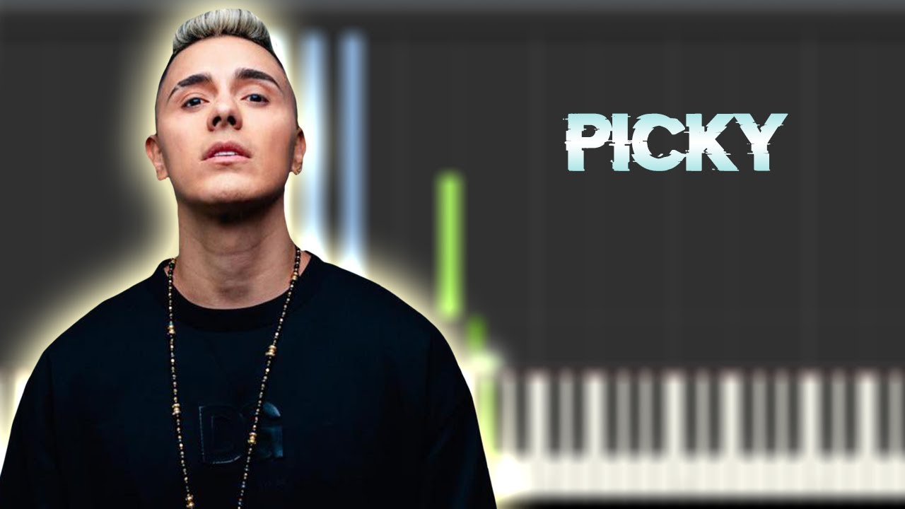 Joey Montana - Picky | Instrumental Piano Tutorial / Partitura / Karaoke / MIDI