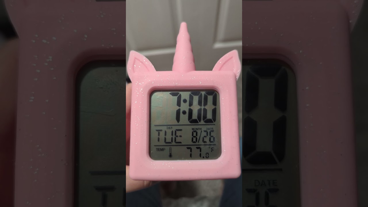 Resetting the alarm, UNICORN 'YOUR ZONE' alarm clock