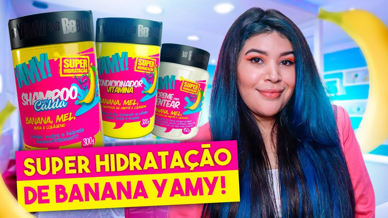🍌 SIMPLESMENTE AMEI! Super Hidratação de BANANA YAMY! [Vegano/Low Poo]