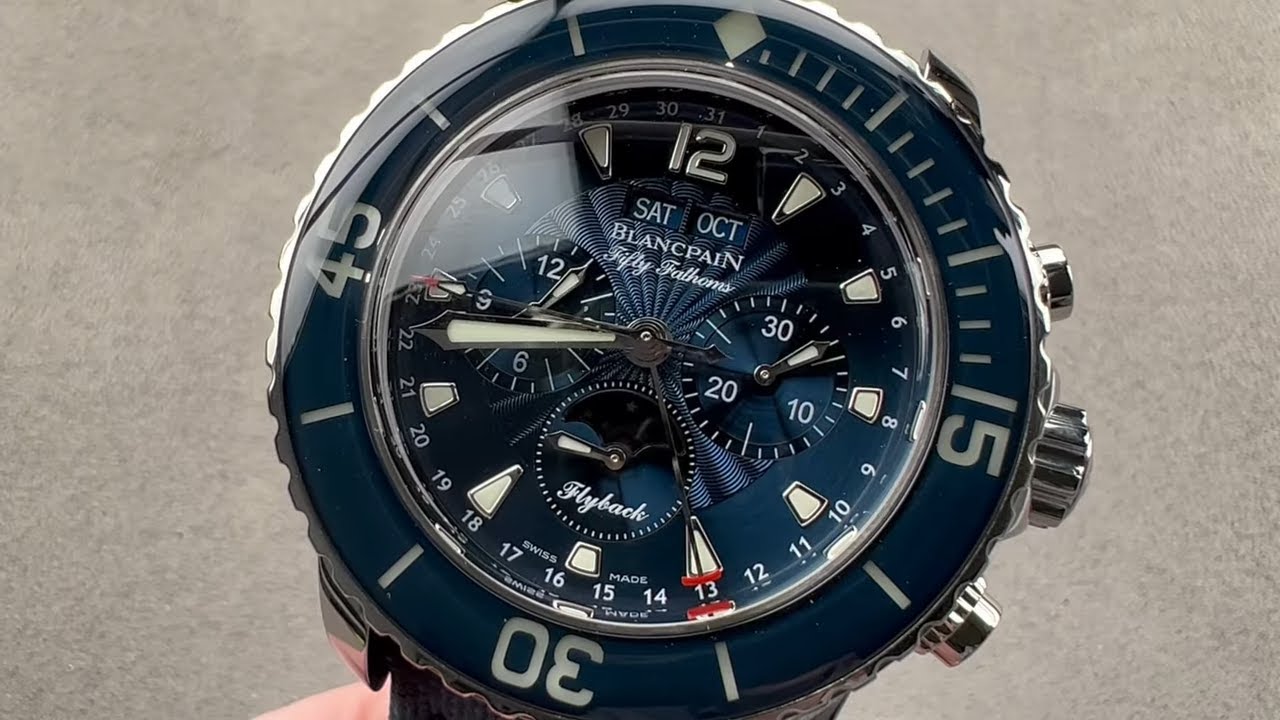 Blancpain Fifty Fathoms Flyback Chronograph Complete Calendar 5066F-1140-52B - 45mm Blue Dial Review