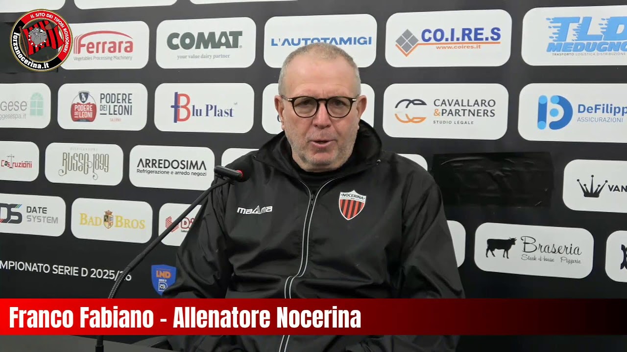 MONTESPACCATO-NOCERINA: la conferenza stampa della vigilia di mister Fabiano