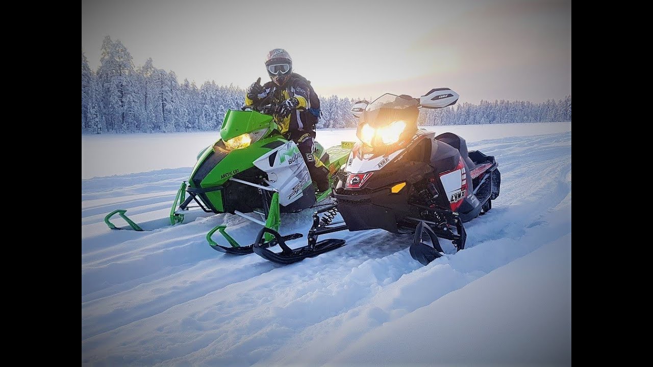 REITTITURRAUSTA JA JUMIHOMMIA |  LYNX RE 600 JA ARCTIC CAT M8000