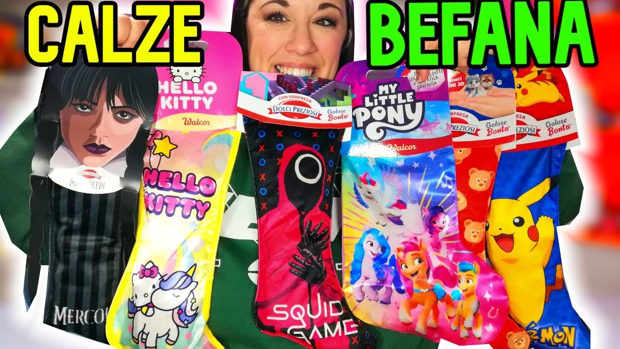Apro TANTE CALZE BEFANA con SORPESE e DOLCI 2025