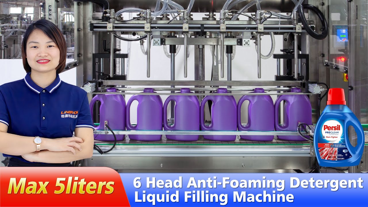 1 Liter To 5 Liters Anti Foaming Liquid Filling Machine Line ±1% Filling Precision