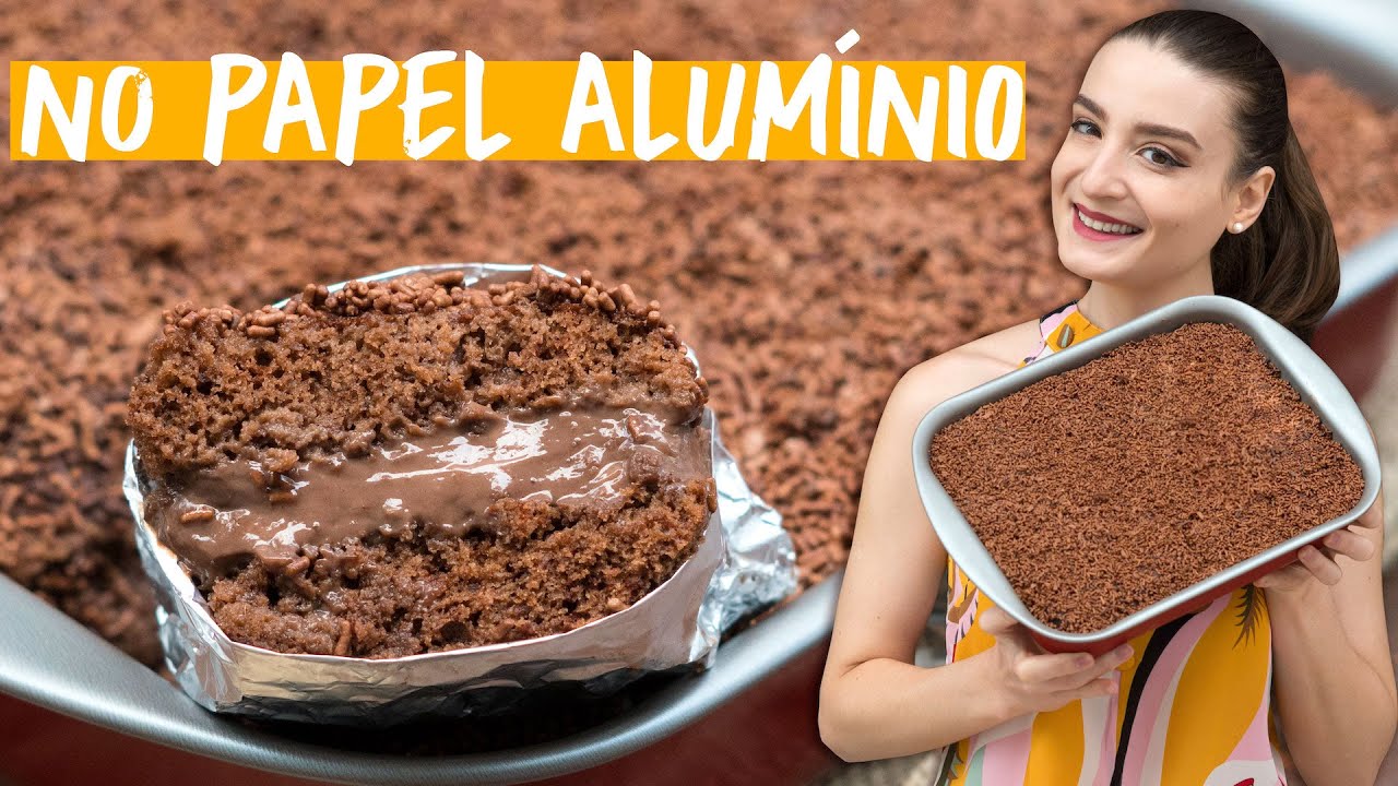 Bolo de Chocolate GELADO no Papel Alumínio - Cozinha do Bom Gosto - Gabi Rossi