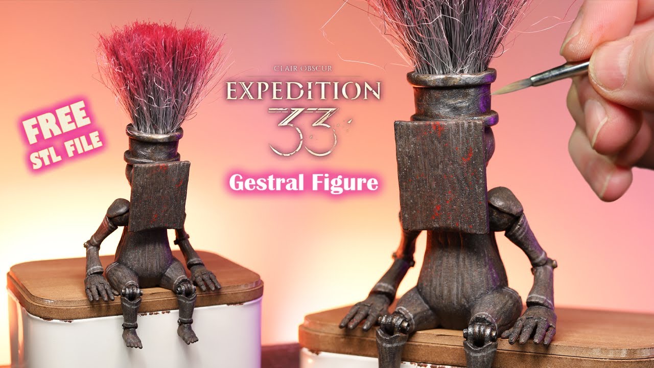 I 3D Sculpted Noco a Gestral from Clair Obscur Expedition 33 - Free stl file - Game of the Year RPG