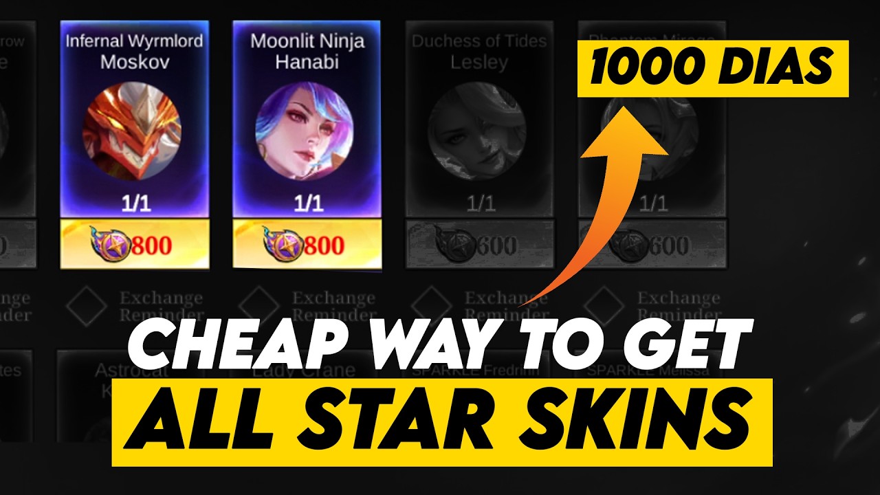 CHEAPEST WAY TO GET MOSKOV AND HANABI ALL STAR SKIN  | MOBILE LEGENDS BANG BANG