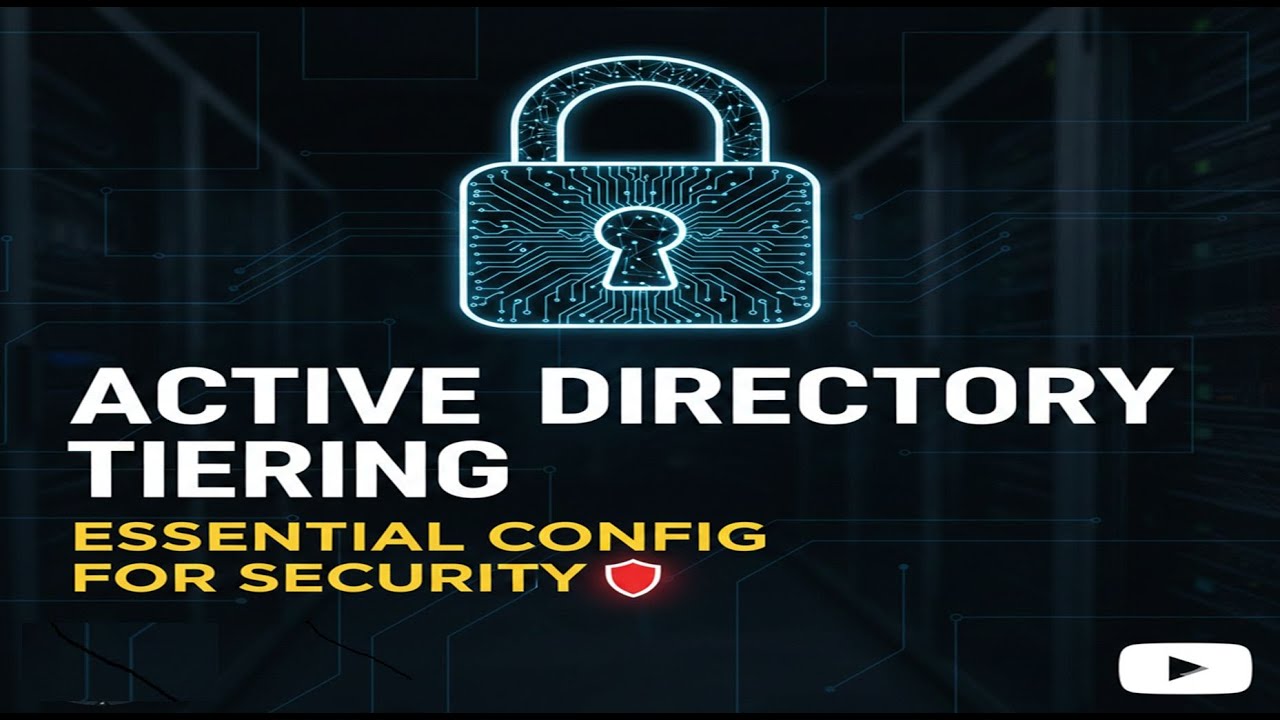 Active Directory Tiering  - Essential CONFIG for SECURITY