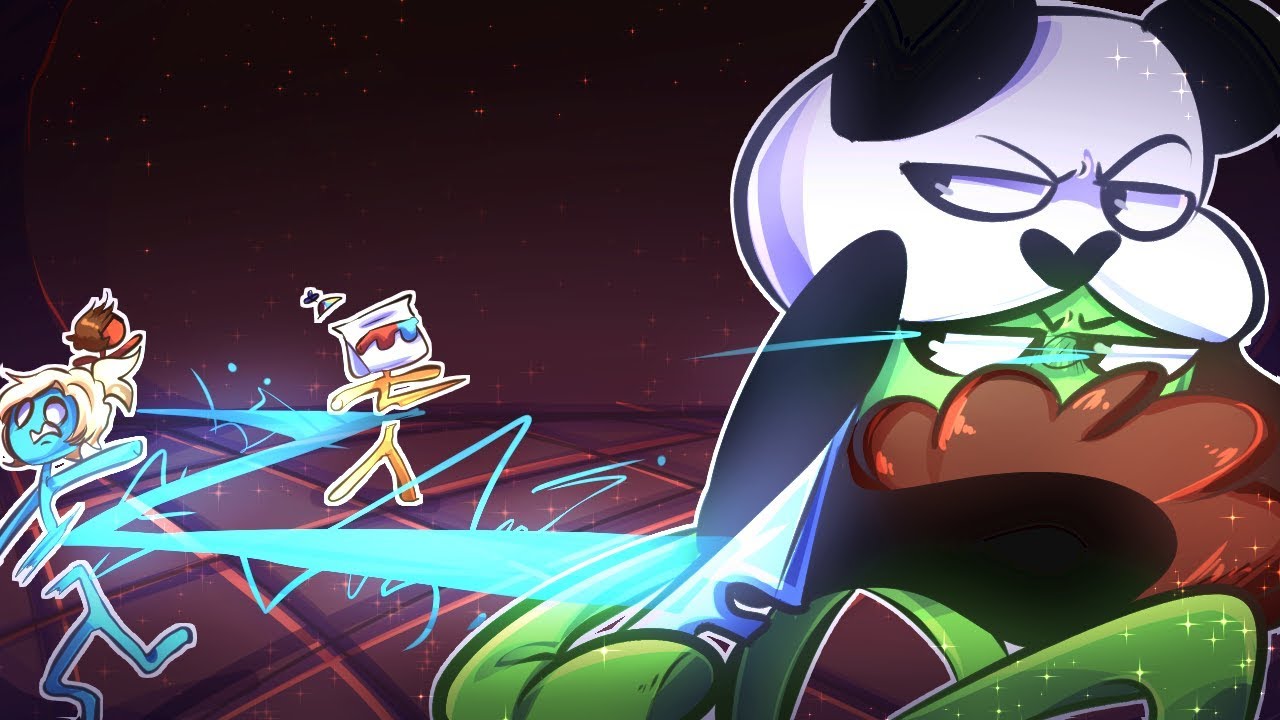 A Casual Session of Four Men Fighting with Stickmen - STICK FIGHT
