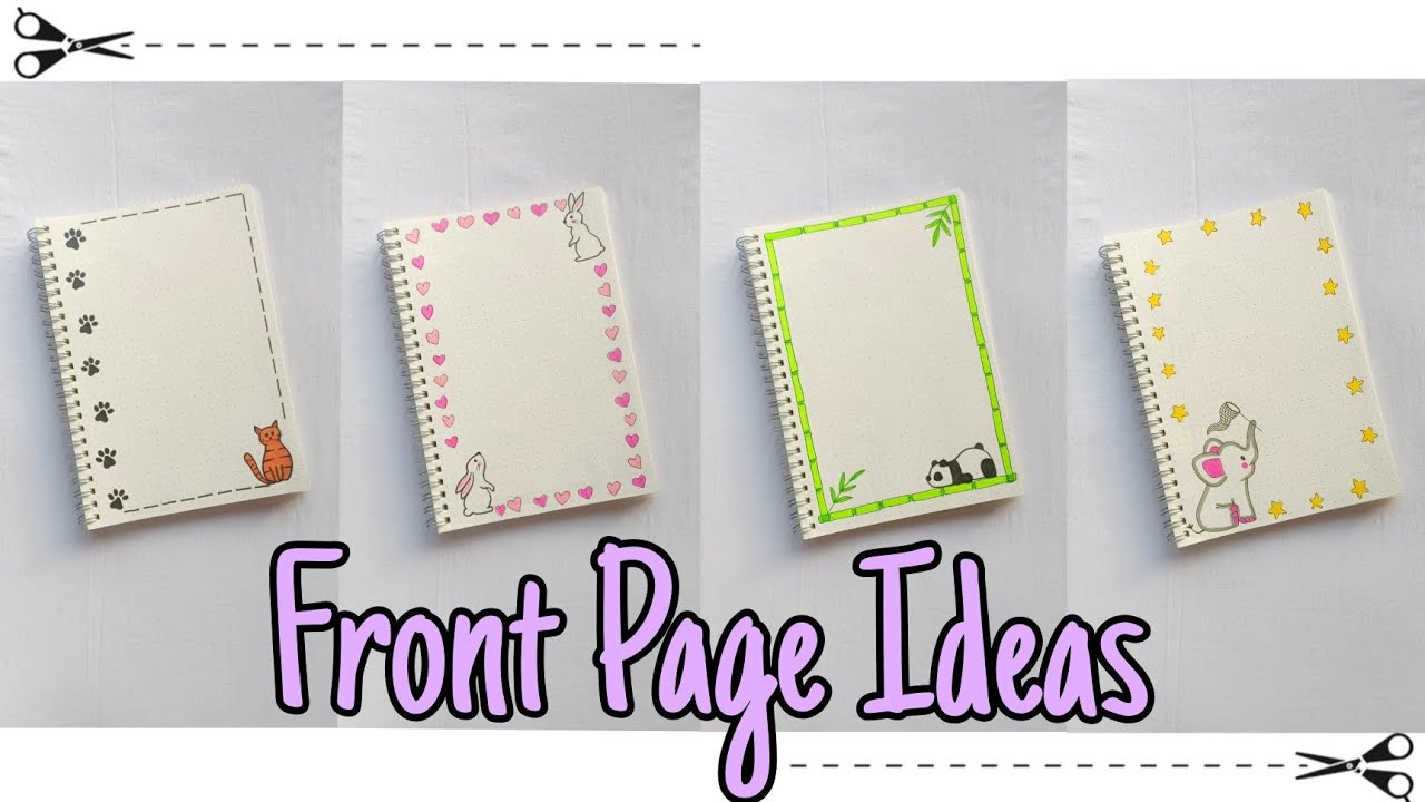 Front page Ideas for school projects and Journals ✨ | Front Page Designs