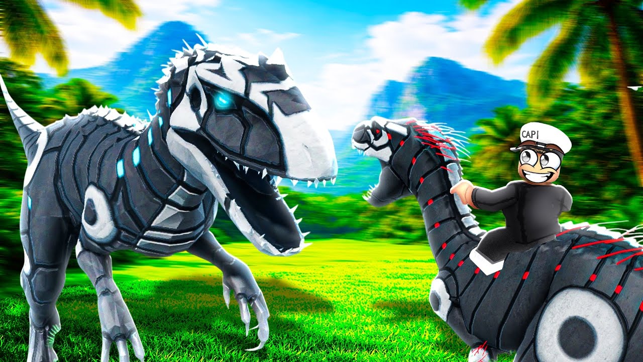 MECHA INDOMINUS REX vs MECHA INDORAPTOR in ROBLOX