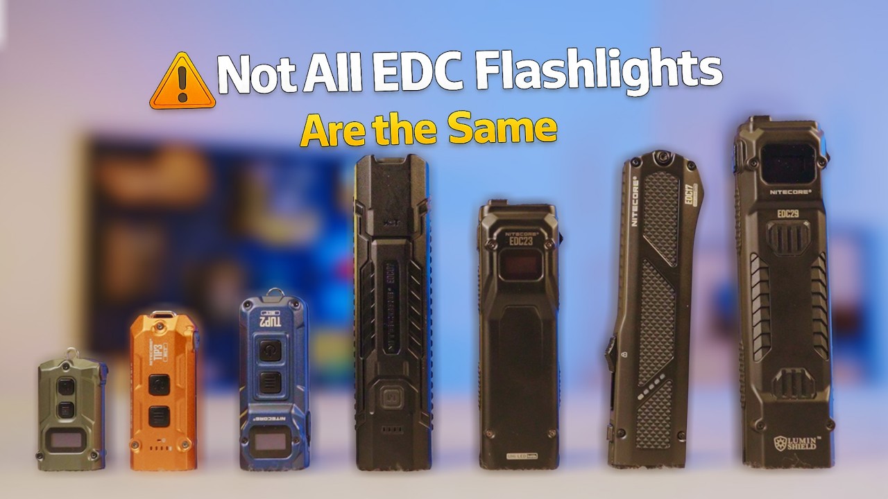 Which EDC Flashlight is Right for you ?