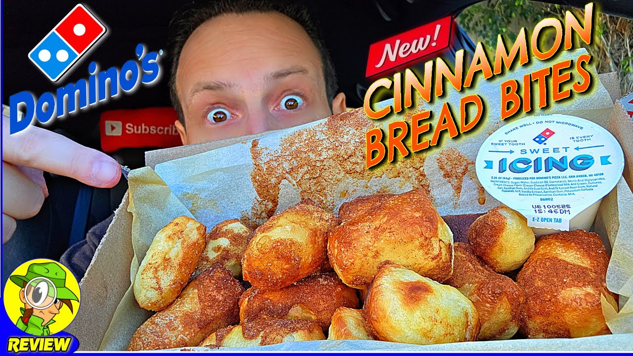 Domino's® Cinnamon Bread Bites Review 🎲🍞🫦 Their Best Dessert Yet?! 🤔 Peep THIS Out! 🕵️‍♂️