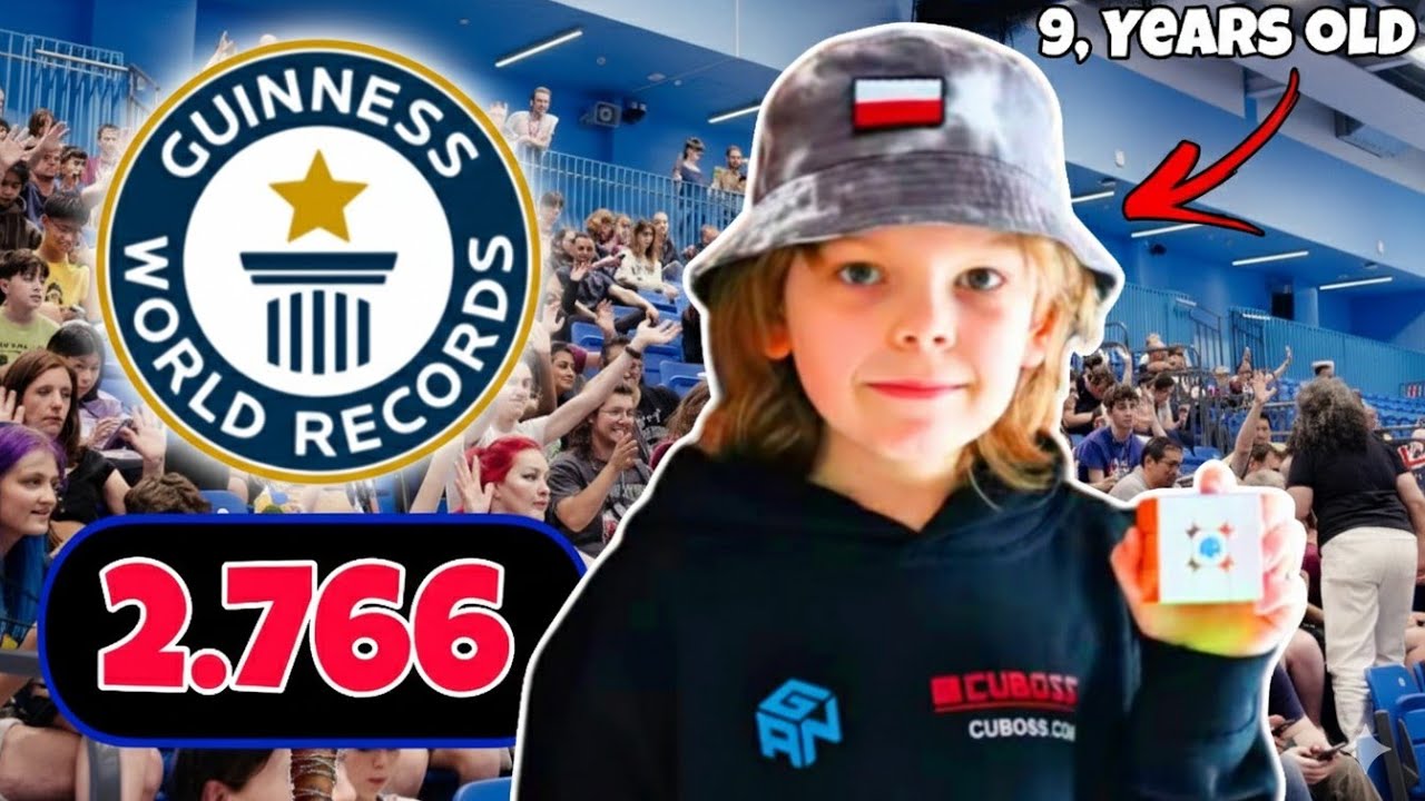 3x3 cube World record (Break). By 9 Y,o boy.👦.
