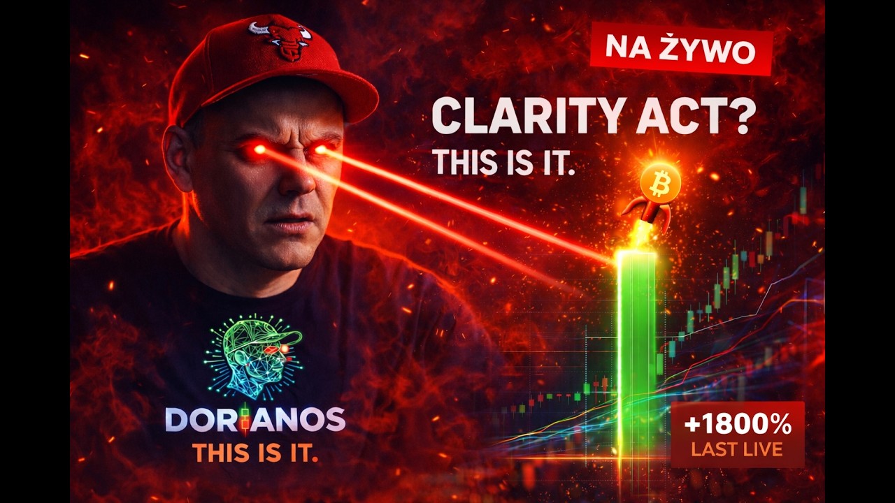 🚨CLARITY ACT, INSTYTUCJE i BTC 🚨 LIVE TRADING 22:30 | Złap Trend w czasie rzeczywistym 1800%?