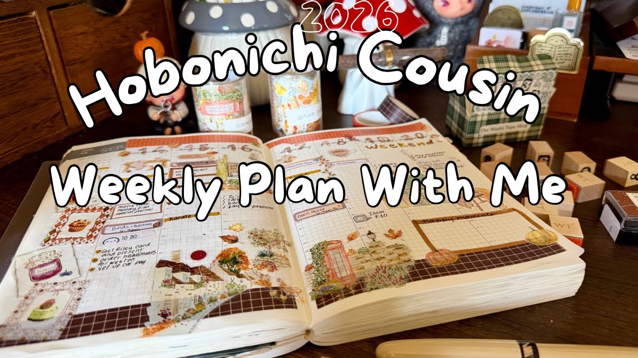 Plan With Me in my Hobonichi Cousin 