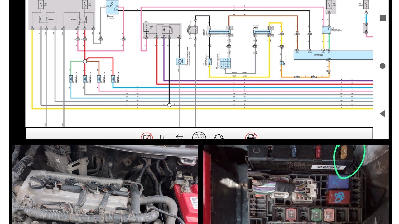 Toyota Yaris no enciende y quema fusibles ! diagnóstico diagrama
