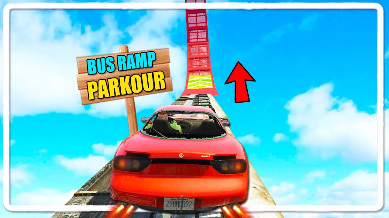 HARDEST *BUS RAMPS ROLLERCOASTER* PARKOUR in the SKY