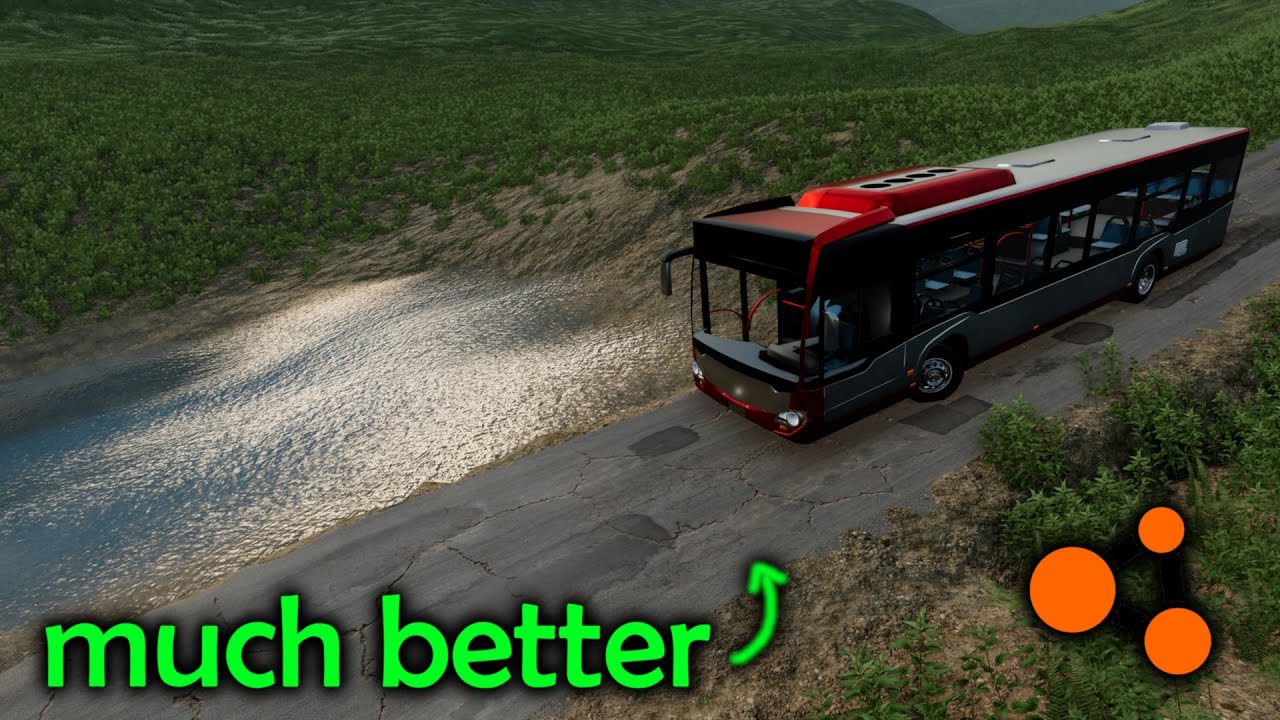 Exploring more mountain roads on my first BeamNG map (WIP)