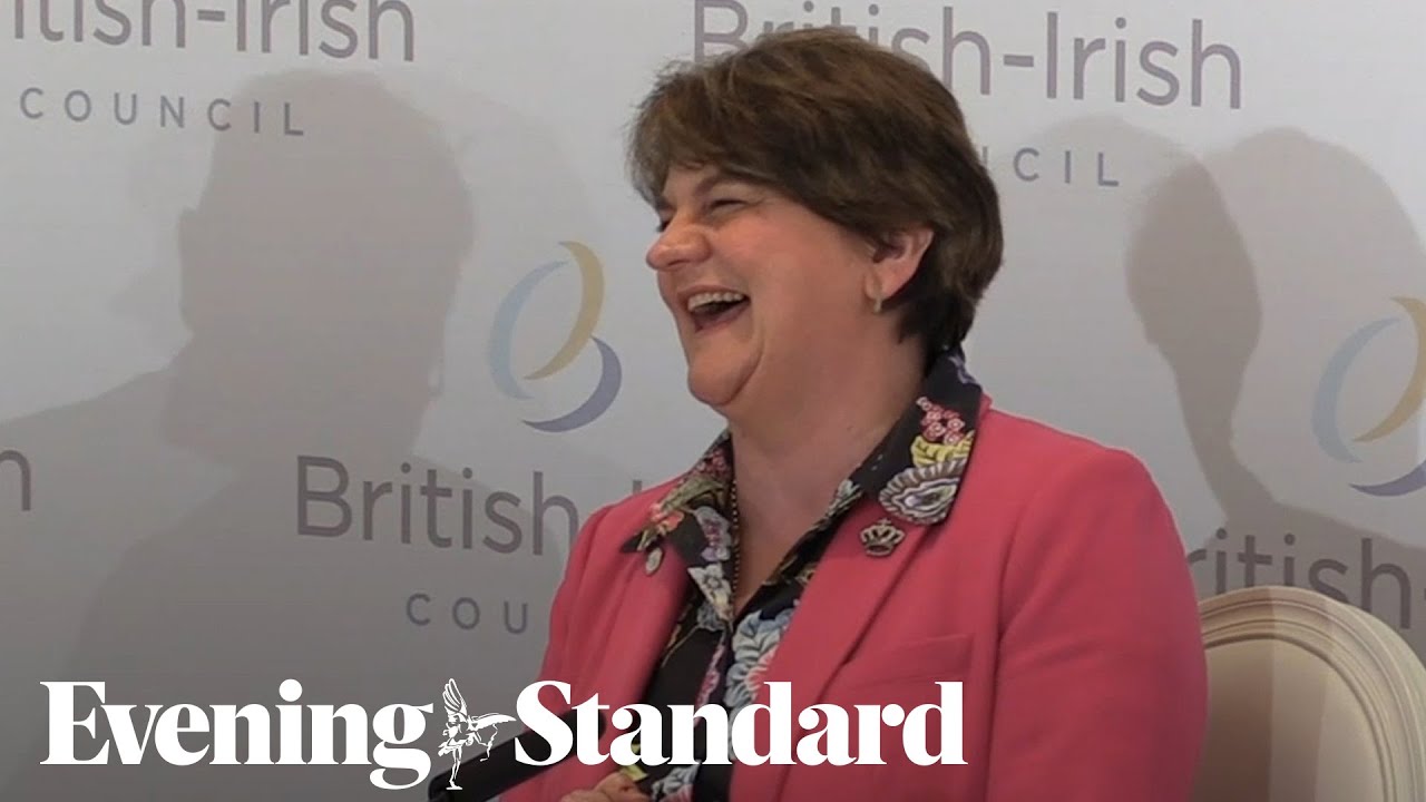 'That's life!': Arlene Foster breaks into song during British-Irish Summit press conference