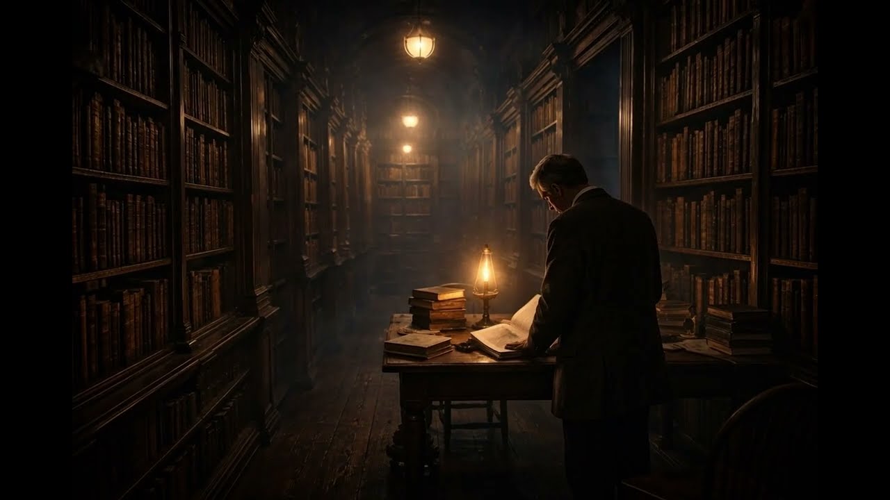 ASMR Historia Nocturna | La biblioteca restringida de la Universidad de Miskatonic