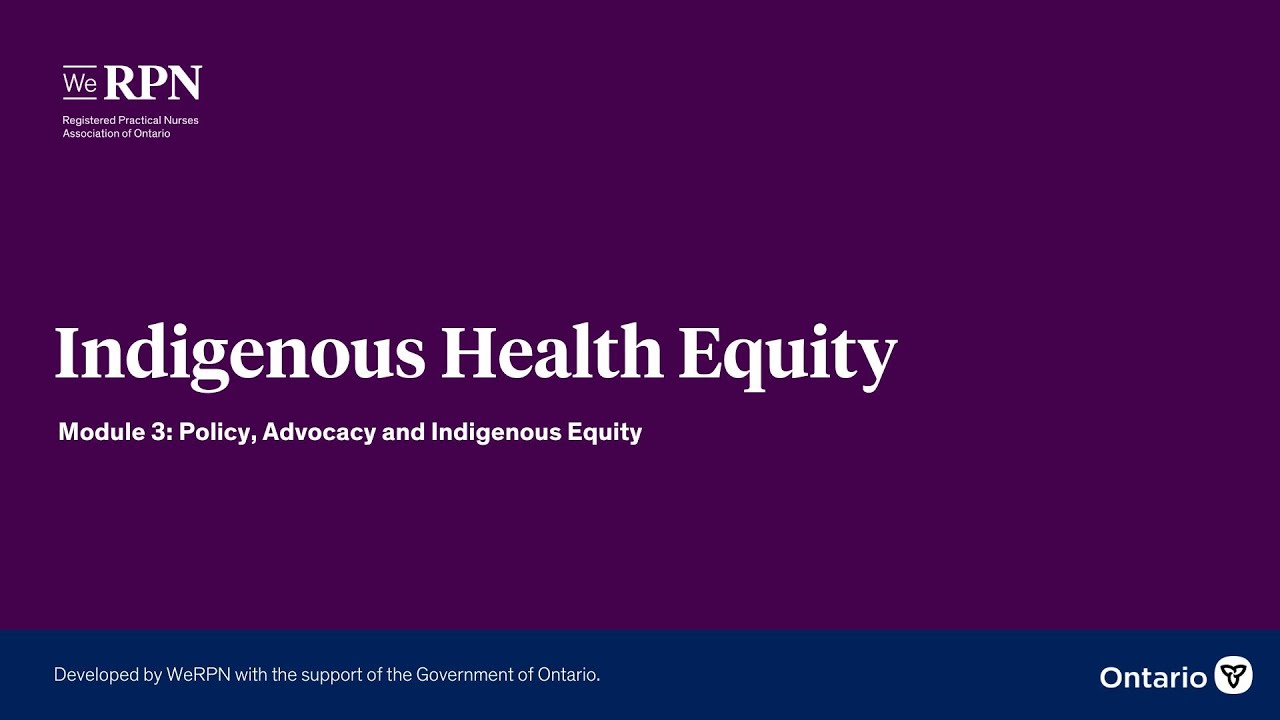 Indigenous Health Equity - Module Module 3