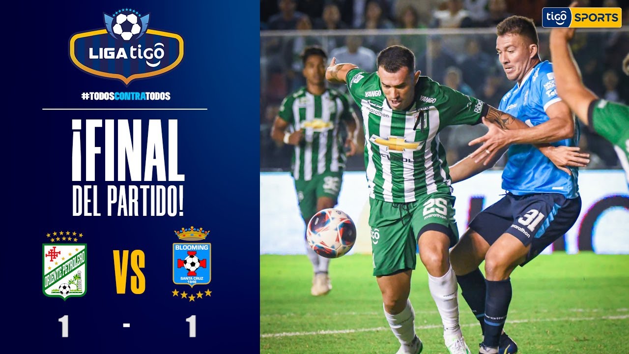 🏆¡Final del partido!Oriente Petrolero y Blooming no se hicieron daño y el clásico terminó empatado.