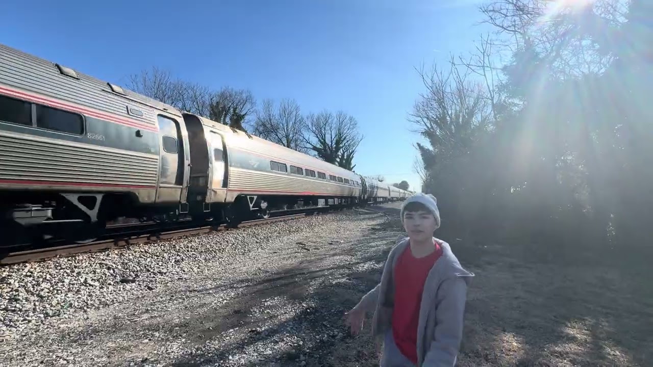 Amtrak 158 with ALC-42 #356 joined by @GraysonrailfansVA 