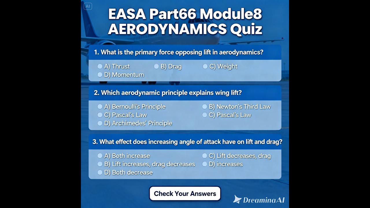 Module8, Aerodynamics-Animated Quiz Coach Audiobook